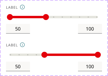 Example Range Slider with steps